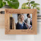 Happy 50th B-Day Handsome Personalized Wooden Frame-7" x 5" Brown Horizontal