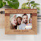 King Of My Hearth The Man Of My Dreams Personalized Wooden Frame-7" x 5" Brown Horizontal
