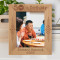50th Birthday Made In The 70's Personalized Wooden Frame 8" x 10" Brown (Vertical)