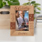 Wishing You Lots Of Love And Abundant Health On Your Birthday Personalized Wooden Frame 4" x 6" Brown (Vertical)