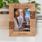 Wishing You Lots Of Love And Abundant Health On Your Birthday Personalized Wooden Frame 5" x 7" Brown (Vertical)