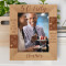 Wishing You Lots Of Love And Abundant Health On Your Birthday Personalized Wooden Frame 8" x 10" Brown (Vertical)