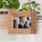 Joy Hug Fun Love Personalized Wooden Frame-5" x 3 1/2" Brown Horizontal