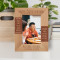 Wishing You A Day Filled With Smiles & Laughter Personalized Wooden Frame 4" x 6" Brown (Vertical)