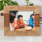 Wishing You A Day Filled With Smiles & Laughter Personalized Wooden Frame-10" x 8" Brown Horizontal