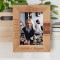 Hope Your Birthday Is Amazing Incredible And Totally Fantastic Personalized Wooden Frame 5" x 7" Brown (Vertical)