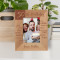 Joy Smile Hug Happiness Birthday Personalized Wooden Frame 3 1/2" x 5" Brown (Vertical)