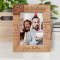 Joy Smile Hug Happiness Birthday Personalized Wooden Frame 5" x 7" Brown (Vertical)