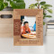 May You Have All The Love Your Heart Can Hold Personalized Wooden Frame 3 1/2" x 5" Brown (Vertical)