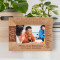 May You Have All The Love Your Heart Can Hold Personalized Wooden Frame-6" x 4" Brown Horizontal