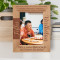 May You Have All The Love Your Heart Can Hold Personalized Wooden Frame 5" x 7" Brown (Vertical)
