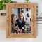Fifty Happy 50th Birthday Personalized Wooden Frame 8" x 10" Brown (Vertical)