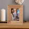 Blow Out The Candles Wish Away Personalized Wooden Frame 3 1/2" x 5" Brown (Vertical)