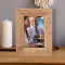 Blow Out The Candles Wish Away Personalized Wooden Frame 4" x 6" Brown (Vertical)