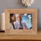 Blow Out The Candles Wish Away Personalized Wooden Frame-7" x 5" Brown Horizontal