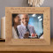 Blow Out The Candles Wish Away Personalized Wooden Frame-10" x 8" Brown Horizontal