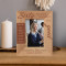 Sixty Never Looked So Good Personalized Wooden Frame 3 1/2" x 5" Brown (Vertical)