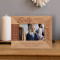 Sixty Never Looked So Good Personalized Wooden Frame-5" x 3 1/2" Brown Horizontal