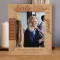 Sixty Never Looked So Good Personalized Wooden Frame 8" x 10" Brown (Vertical)