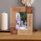 Sixty & Fabulous Personalized Wooden Frame 3 1/2" x 5" Brown (Vertical)