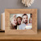 I Wish You An Abundance Of Joy You Truly Deserve It Personalized Wooden Frame-7" x 5" Brown Horizontal