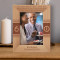 On Your Special Day I Wish You Abundance Of Joy Personalized Wooden Frame 5" x 7" Brown (Vertical)