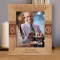 On Your Special Day I Wish You Abundance Of Joy Personalized Wooden Frame 8" x 10" Brown (Vertical)