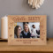 Hello Sixty Personalized Wooden Frame-6" x 4" Brown Horizontal