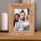May All Your Dreams Come True Personalized Wooden Frame 5" x 7" Brown (Vertical)