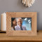 Happy 60th Birthday Personalized Wooden Frame-6" x 4" Brown Horizontal
