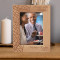 Happy 60th Birthday Personalized Wooden Frame 5" x 7" Brown (Vertical)