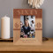 Happy 60th Birthday Personalized Wooden Frame 3 1/2" x 5" Brown (Vertical)