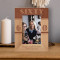 Happy 60th Birthday Personalized Wooden Frame 4" x 6" Brown (Vertical)