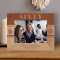 Happy 60th Birthday Personalized Wooden Frame-7" x 5" Brown Horizontal
