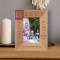 May All Your Dreams Come True Personalized Wooden Frame 3 1/2" x 5" Brown (Vertical)