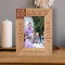 May All Your Dreams Come True Personalized Wooden Frame 4" x 6" Brown (Vertical)
