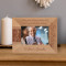 May You Always Have That Shining Smile Like Today Personalized Wooden Frame-5" x 3 1/2" Brown Horizontal
