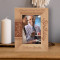 May You Always Have That Shining Smile Like Today Personalized Wooden Frame 4" x 6" Brown (Vertical)