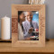 May You Always Have That Shining Smile Like Today Personalized Wooden Frame 5" x 7" Brown (Vertical)