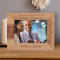 May You Always Have That Shining Smile Like Today Personalized Wooden Frame-7" x 5" Brown Horizontal