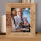 May You Always Have That Shining Smile Like Today Personalized Wooden Frame 8" x 10" Brown (Vertical)