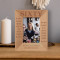 May Your Birthday Overflow With The Love Of Family Personalized Wooden Frame 3 1/2" x 5" Brown (Vertical)