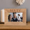 May Your Birthday Overflow With The Love Of Family Personalized Wooden Frame-6" x 4" Brown Horizontal