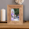 Happy 60th Birthday Personalized Wooden Frame 3 1/2" x 5" Brown (Vertical)