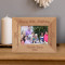 Happy 60th Birthday Personalized Wooden Frame-5" x 3 1/2" Brown Horizontal