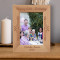Happy 60th Birthday Personalized Wooden Frame 5" x 7" Brown (Vertical)