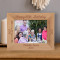 Happy 60th Birthday Personalized Wooden Frame-7" x 5" Brown Horizontal