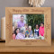 Happy 60th Birthday Personalized Wooden Frame-10" x 8" Brown Horizontal