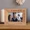 Happy 60th Birthday Personalized Wooden Frame-6" x 4" Brown Horizontal