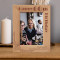 Happy 60th Birthday Personalized Wooden Frame 5" x 7" Brown (Vertical)